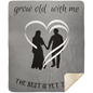 Grow Old With Me Blanket - Heart Couple