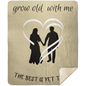 Grow Old With Me Blanket - Heart Couple