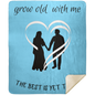 Grow Old With Me Blanket - Heart Couple