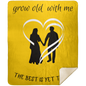 Grow Old With Me Blanket - Heart Couple