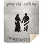 Grow Old With Me Blanket - Heart Couple