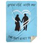 Grow Old With Me Blanket - Heart Couple
