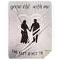 Grow Old With Me Blanket - Heart Couple