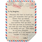 To My Daughter | Love Dad | Letter Blanket