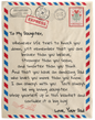 To My Daughter | Love Dad | Letter Blanket