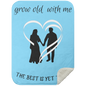 Grow Old With Me Blanket - Heart Couple