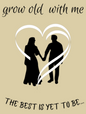 Grow Old With Me Blanket - Heart Couple