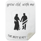 Grow Old With Me Blanket - Heart Couple