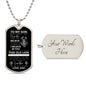 TO MY SON |THIS OLD LION DOGTAG