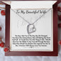 To My Beautiful Wife Forever Love Necklace