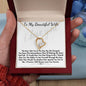 To My Beautiful Wife Forever Love Necklace