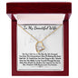 To My Beautiful Wife Forever Love Necklace