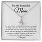 To My Beautiful Mom | Alluring Beauty Necklace