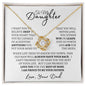 To My Daughter | I want you to believe | Love Knot Necklace
