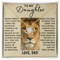To My Daughter from This Old Lion | Love Knot Necklace