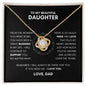 To My Beautiful Daughter | From the Moment You Were Born | Love Knot Necklace