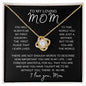 To My Loving Mom | Love Knot Necklace
