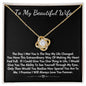To My Beautiful Wife Loveknot Necklace