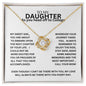 TO MY DAUGHTER | AS YOU HEAD OFF TO COLLEGE | LOVE KNOT NECKLACE