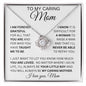 To My Caring Mom | Love Knot Necklace