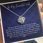 To My Beautiful Wife Loveknot Necklace