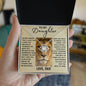 To My Daughter from This Old Lion | Love Knot Necklace