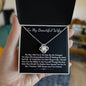 To My Beautiful Wife Loveknot Necklace
