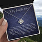 To My Beautiful Wife Loveknot Necklace