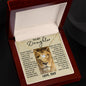 To My Daughter from This Old Lion | Love Knot Necklace
