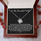 To My Beautiful Wife Loveknot Necklace