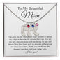 Beautiful Mom | Personalized Baby Feet Necklace