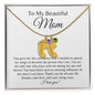 Beautiful Mom | Personalized Baby Feet Necklace