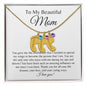 Beautiful Mom | Personalized Baby Feet Necklace
