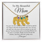 Beautiful Mom | Personalized Baby Feet Necklace