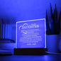 To My Daughter Acrylic Nightlight Plaque