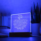 TO MY SON ACRYLIC NIGHTLIGHT PLAQUE