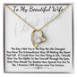 To My Beautiful Wife Forever Love Necklace