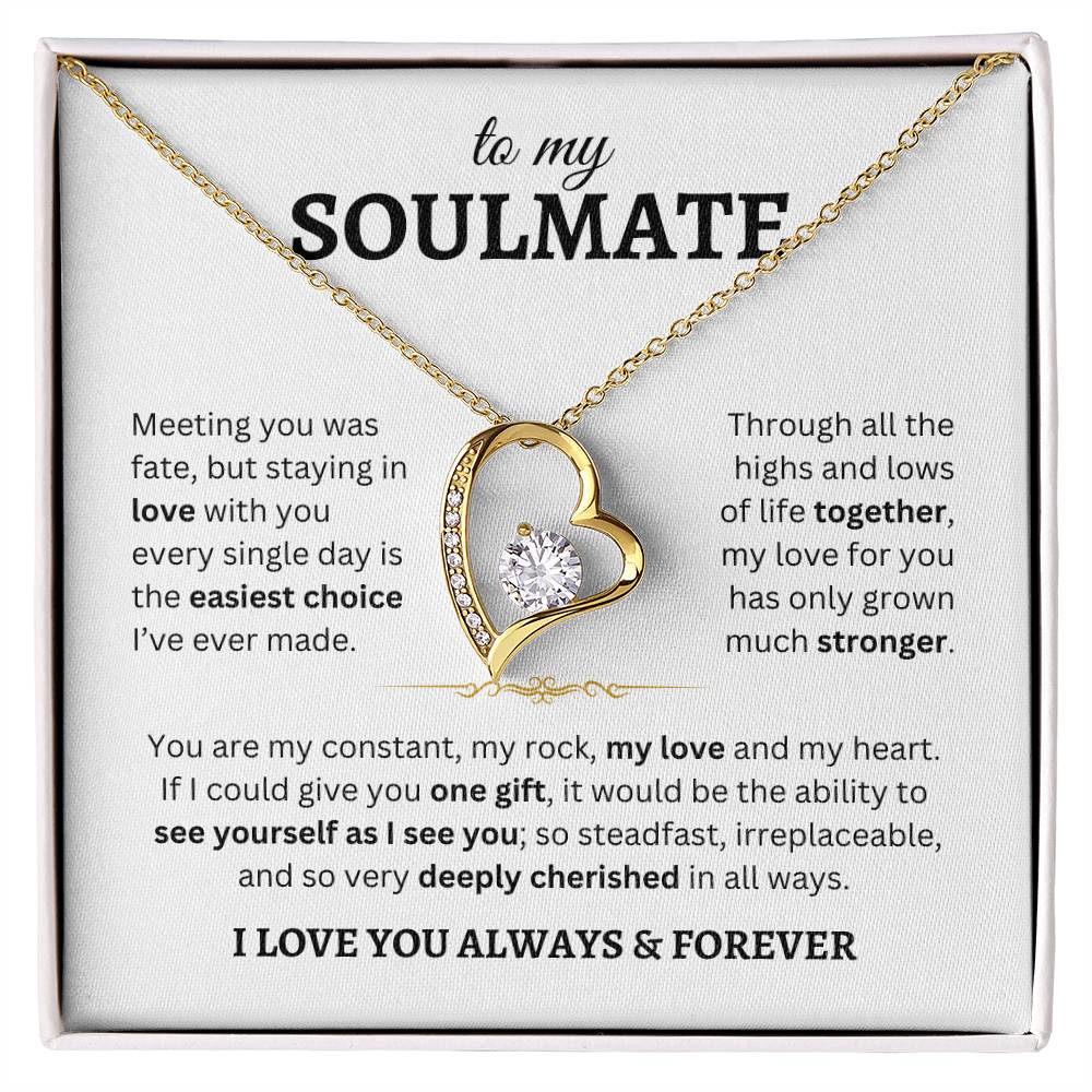 To My Soulmate | Forever Love Necklace