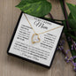 To My Caring Mom | Forever Love Necklace