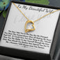 To My Beautiful Wife Forever Love Necklace