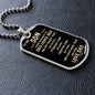 TO MY SON | ALWAYS REMEMBER DOGTAG