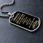 TO MY DAUGHTER | ALWAYS REMEMBER DOGTAG
