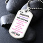 Daughter Dog Tag Necklace