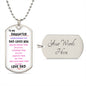 Daughter Dog Tag Necklace