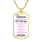 Daughter Dog Tag Necklace