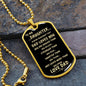 TO MY DAUGHTER | ALWAYS REMEMBER DOGTAG