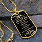 TO MY SON | ALWAYS REMEMBER DOGTAG