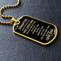 TO MY DAUGHTER | ALWAYS REMEMBER DOGTAG