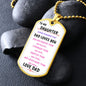 Daughter Dog Tag Necklace