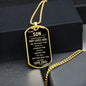 TO MY SON | ALWAYS REMEMBER DOGTAG